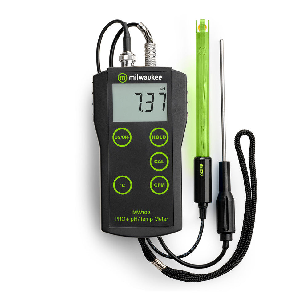 Algae Research Supply:  Battery Operated pH Meter, Milwaukee Instruments MW102