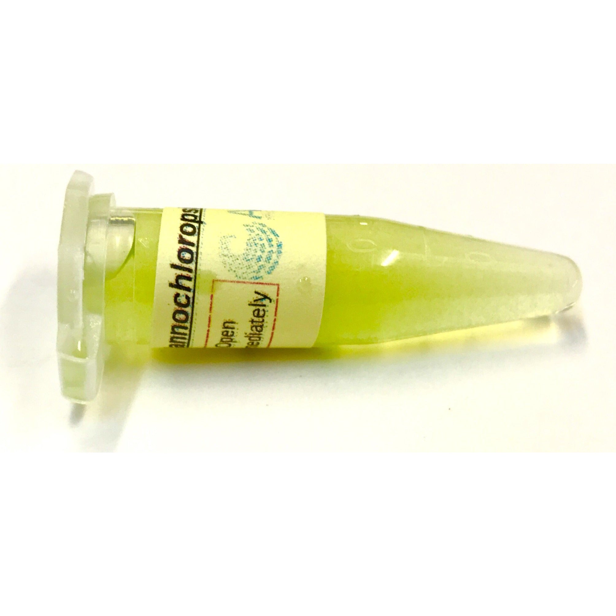 1ml snap cap vial of nanochloropsis occulata from Algae Research Supply