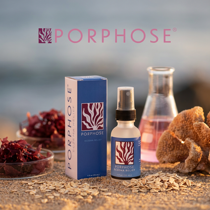 Porphose Eczema Relief: Steroid-Free Red Algae and Colloidal Oatmeal Spray for Eczema Treatment