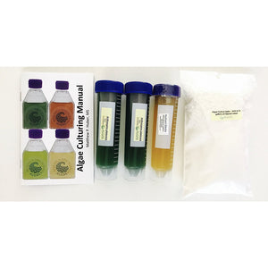 This is a culturing kit for growing the green algae Nannochloropsis. 