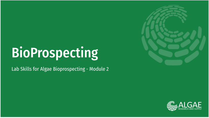 Bioprospecting Kit Slide Deck - Module 5 - Characterization of Algae