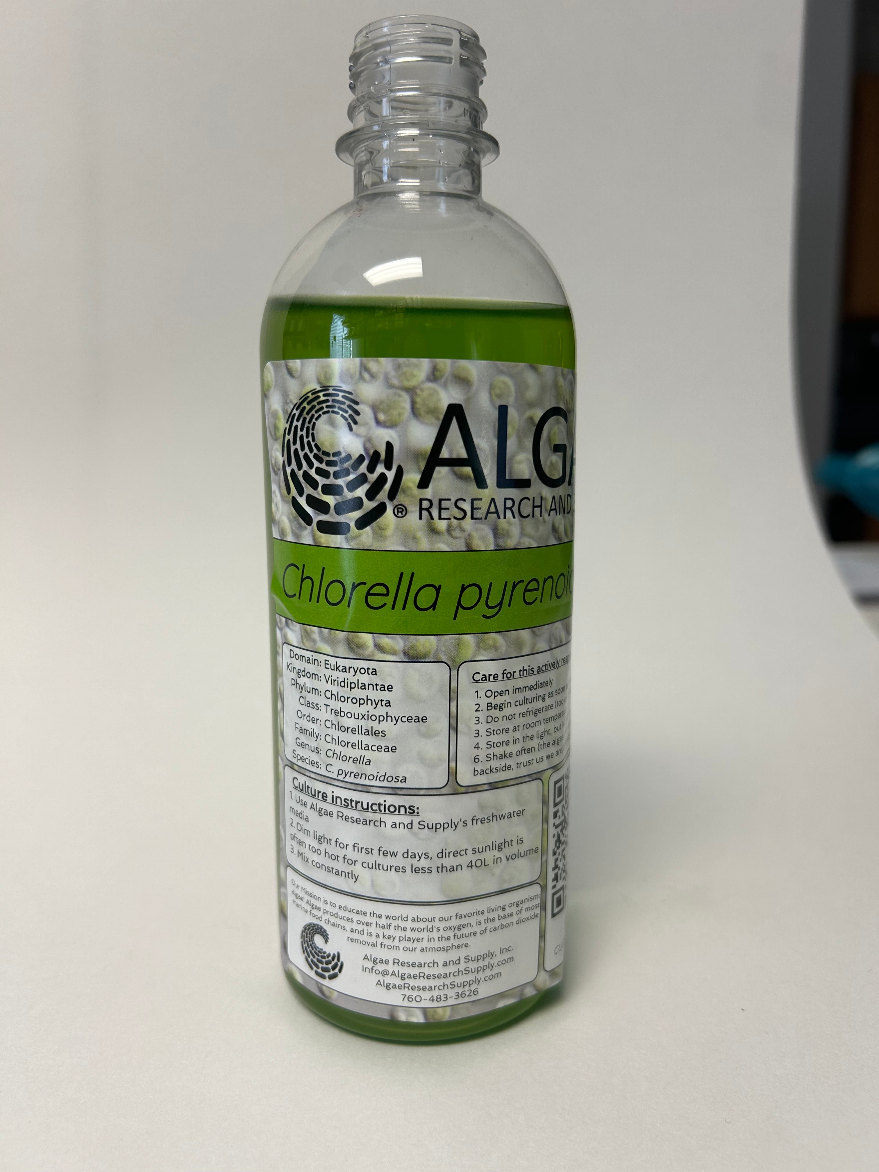 Algae Research Supply: Algae Culture Chlorella pyrenoidosa