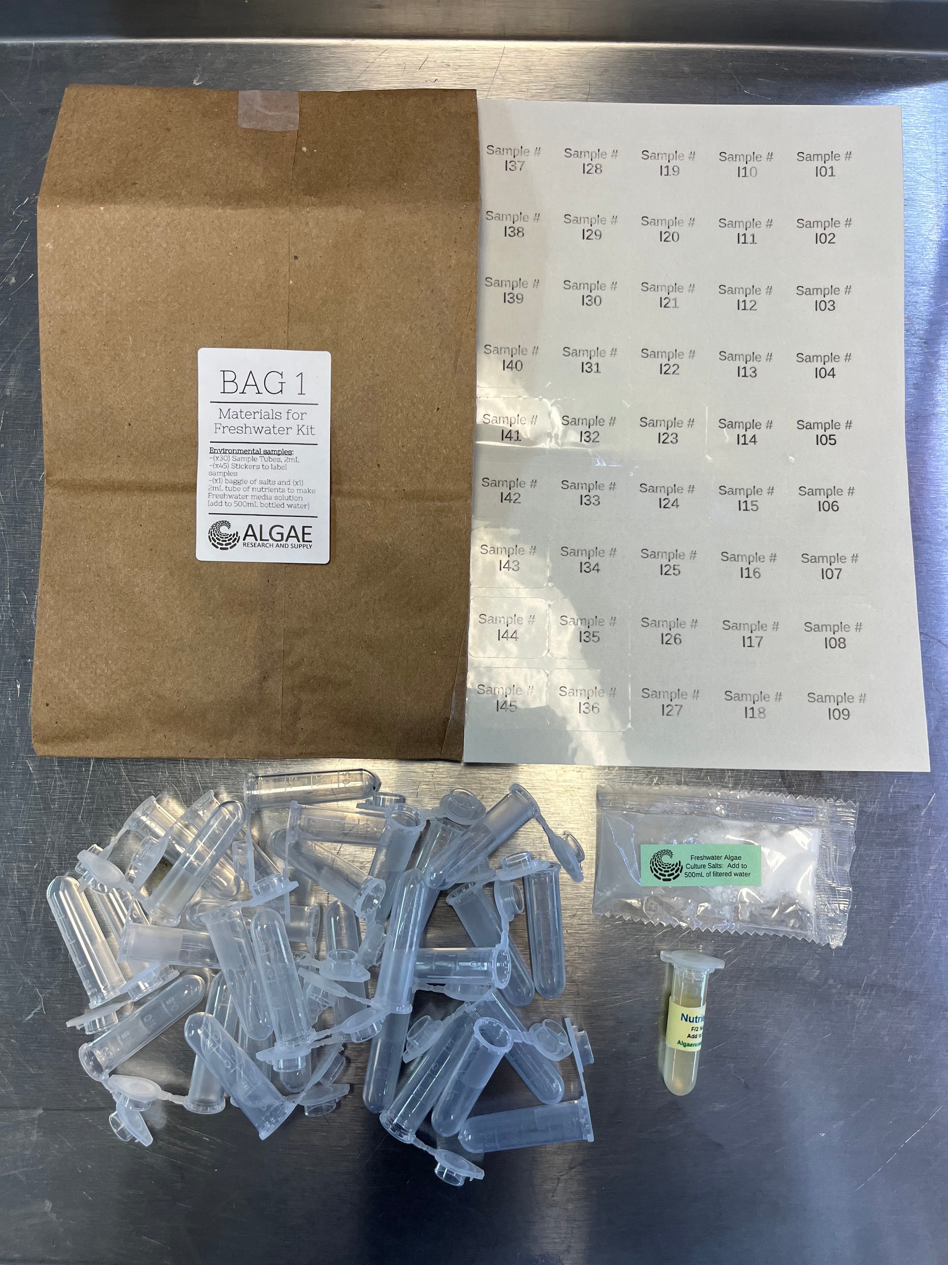 Bioprospecting Freshwater Algae Microbiology Kit