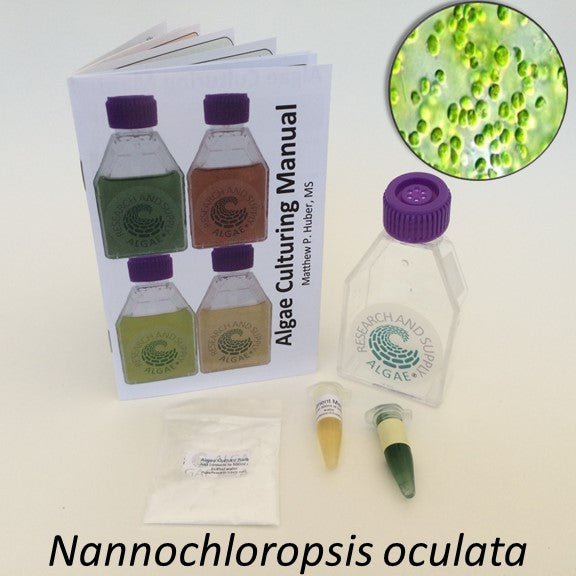 Algae Culture Kit for Microalgae. We have perfected the method and supplies for anyone to grow an ecologically or industrially important strain of algae. It contains everything you need to grow a laboratory-grade culture at home or at your desk!