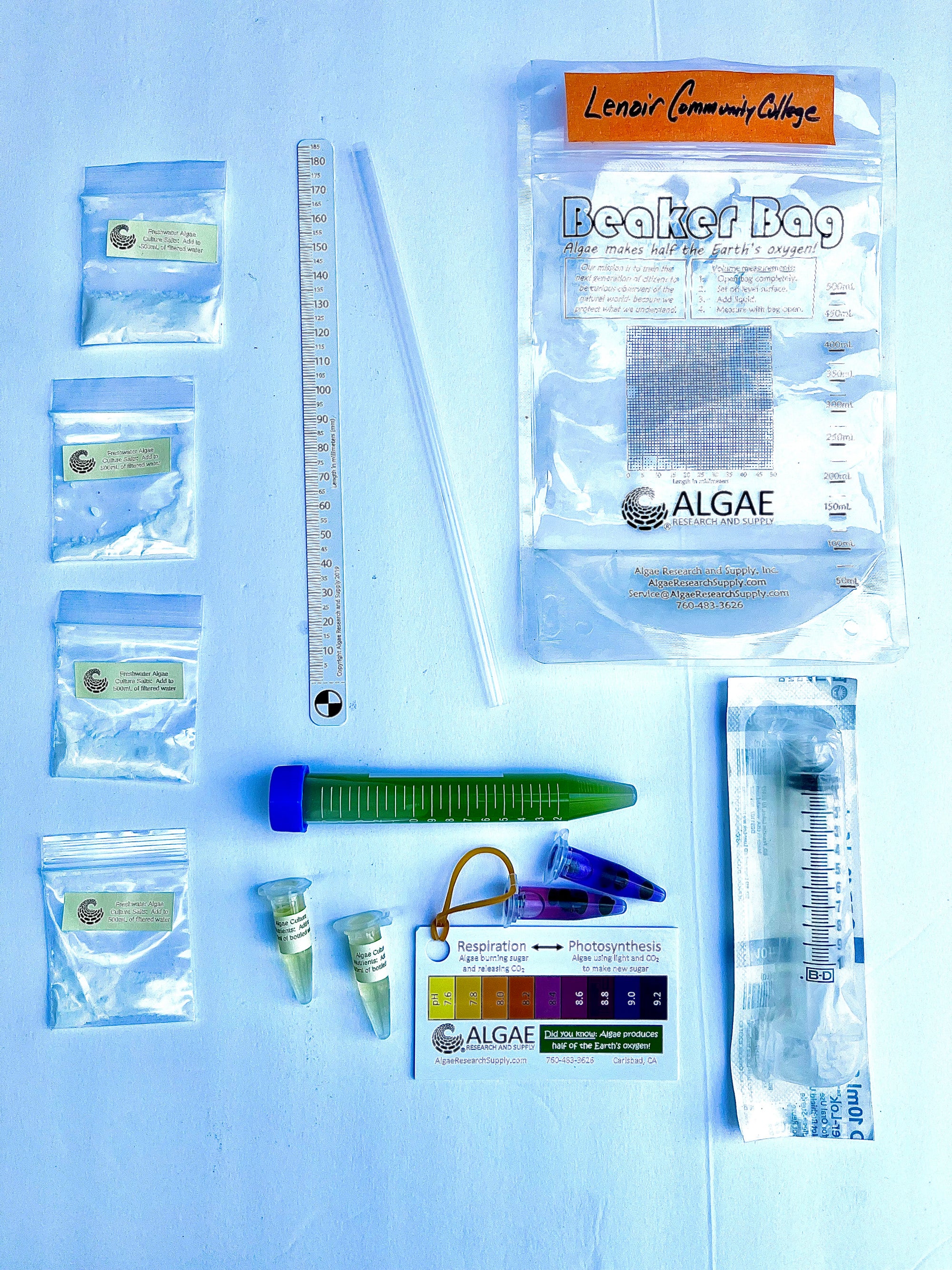 Lenoir Community College Algae Kit V1