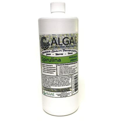 A bottle of Algae Research Supply's Spirulina, Arthrospira platensis.  Great cyanobacteria!